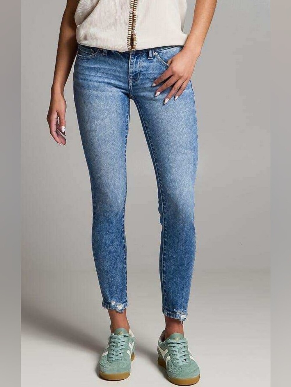 BKE Stella > Slim Fit Low Rise Ankle Skinny Jeans
